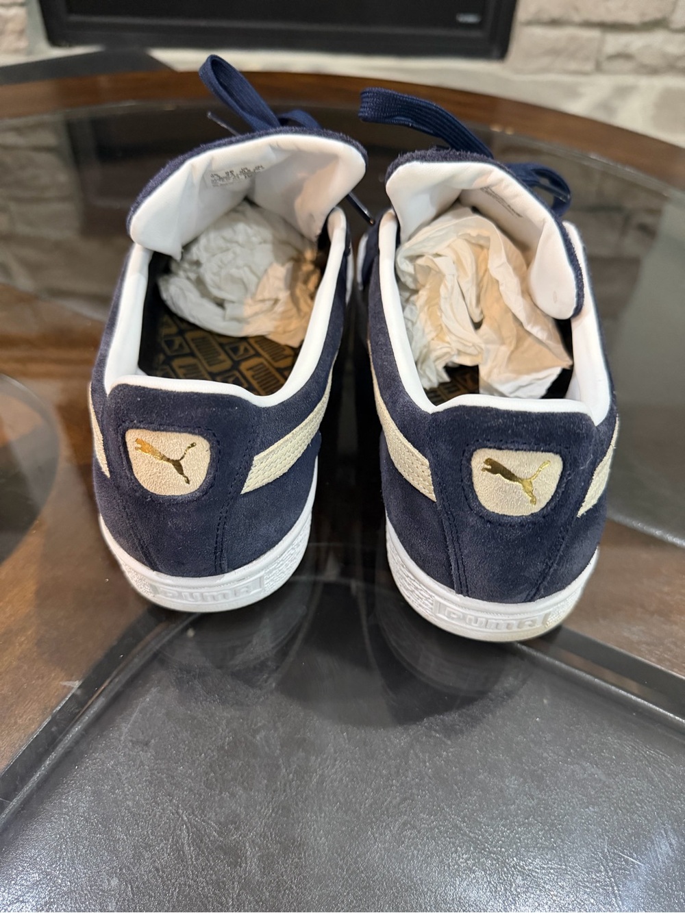 PUMA Suede Classic XXI Sneakers in the popular Peacoat/Puma White. Size 10.5 - Picture 3 of 8